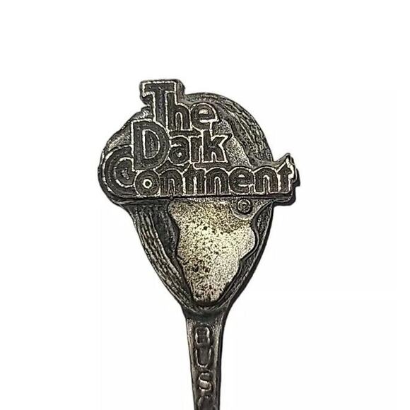 Vintage Collectible Souvenir "The DARK CONTINENT" BUSCH GARDENS Souvenir Spoon - Picture 1 of 12